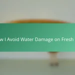 How I Avoid Water Damage on Fresh Ink