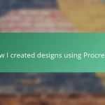 How I created designs using Procreate