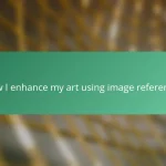 How I enhance my art using image references