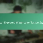 How I Explored Watercolor Tattoo Styles