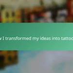 How I transformed my ideas into tattoo art