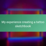 My experience creating a tattoo sketchbook