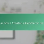 This is how I Created a Geometric Design