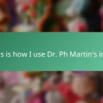 This is how I use Dr. Ph Martin’s inks